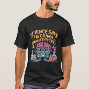 Camiseta Professor Testando Dia de Ciência diz que vou esma