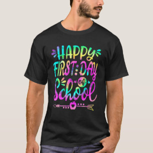 Camiseta Professor Tie Dye Olá Verão Feliz Primeiro Dia De