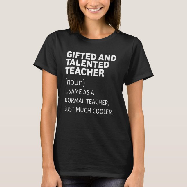 Camiseta Professor titular de Educação e talentoso (Frente)