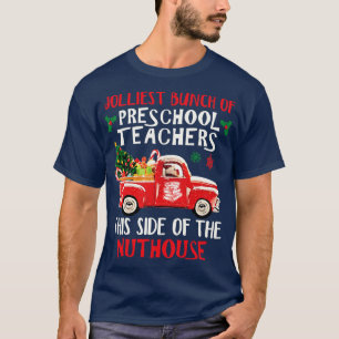 Camiseta Professor universitário de pré-escola Red Car Feli