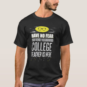 Camiseta Professor Universitário Super-herói Gráfico - Não