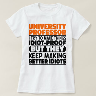 Camiseta Professor Universitário Tento Engraçado