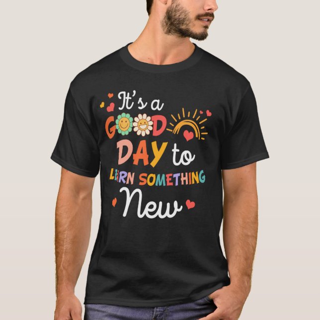Camiseta Professor Vida Ensinando É Um Bom Dia Aprender Som (Frente)
