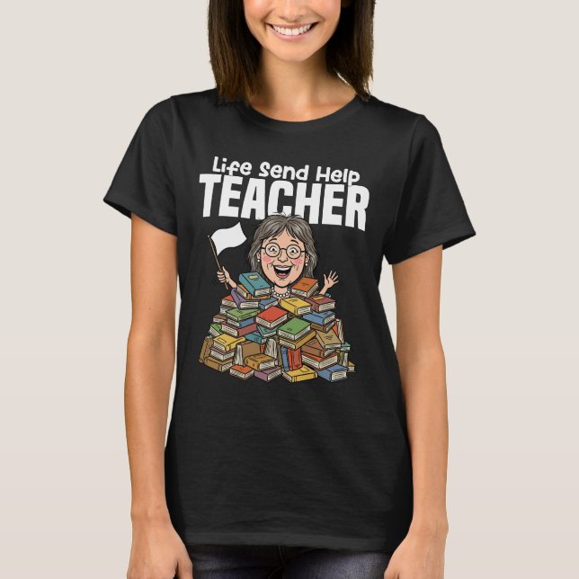 CAMISETA PROFESSOR - VIDA ENVIE AJUDA (Frente)