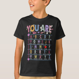 Camiseta Professor Você É Letras Alfabeto Aprenda Abcs Volt