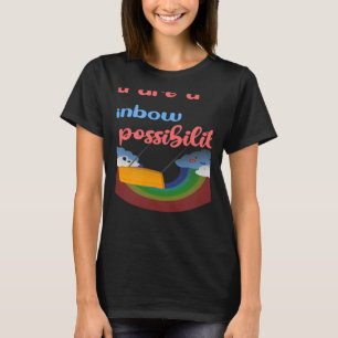 Camiseta Professor Você é um arco-íris de possibilidades
