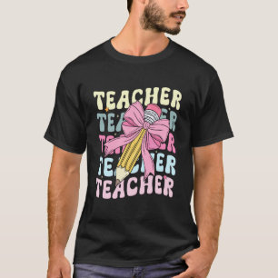 Camiseta Professor Volta às Aulas Professores Coquette Laço
