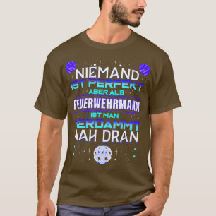 Camiseta Professor voluntário de bombeiros do Mens Fireman
