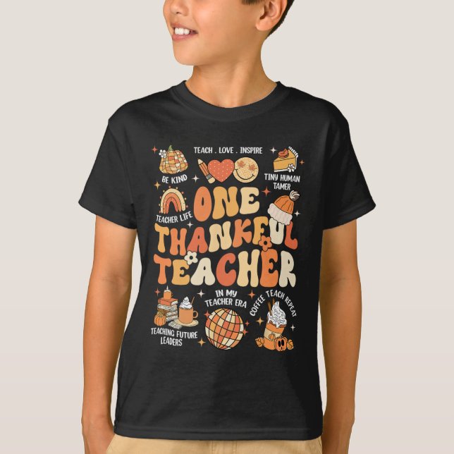Camiseta Professora Ação de Graças Um Professor Fall Aut (Frente)