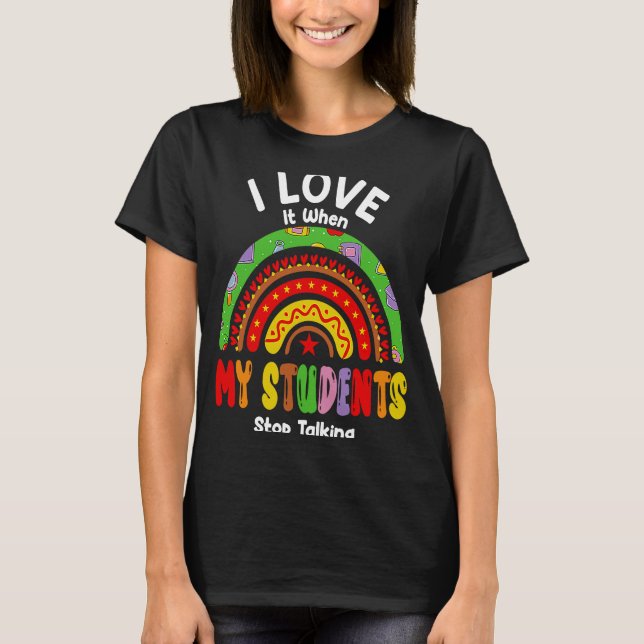 Camiseta Professora Adoro Quando Meus Estudantes Param De F (Frente)