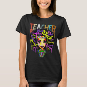 Camiseta Professora Africano-Americana De História Negra S 