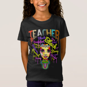 Camiseta Professora Africano-Americana De História Negra S 
