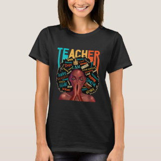 Camiseta Professora Afro Melanin Queen Reay