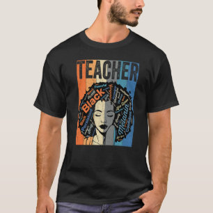 Camiseta Professora Afro-Smart African American Lo