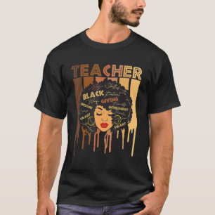 Camiseta Professora Afro-Smart African American Lo