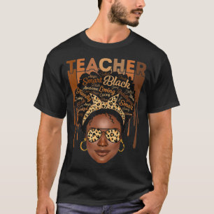 Camiseta Professora Afro-Smart African American Lo