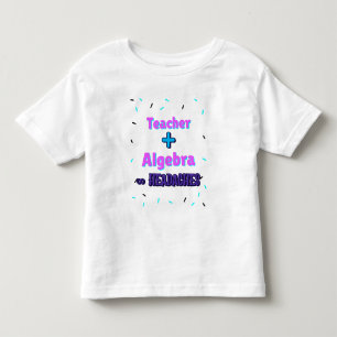Camiseta Professora + Algebra ∞ Capacetes Matemáticos Profe