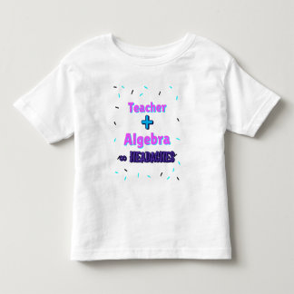 Camiseta Professora + Algebra ∞ Capacetes Matemáticos Profe