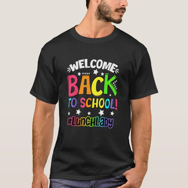 Camiseta Professora Aluna Bem-Vindo De Volta À Almoça Da Es (Frente)