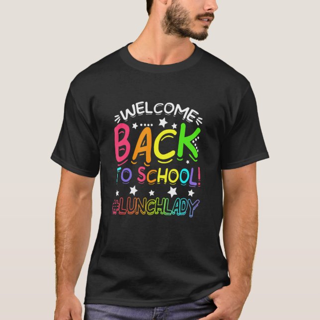 Camiseta Professora Aluna Bem-Vindo De Volta À Almoça Da Es (Frente)