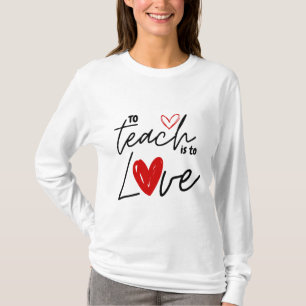 Camiseta Professora ama ensino engraçado na 100ª escola