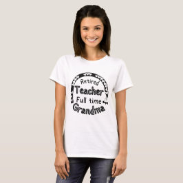 Camiseta Professora aposentada Cheio tempo vovó professora 