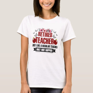 Camiseta Professora Aposentada Como Professora Regular