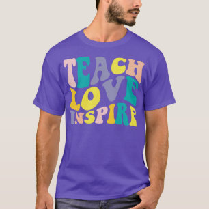 Camiseta Professora Apreciação Ensino Amor Inspira Engraçad