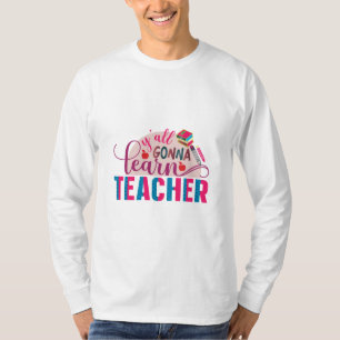 Camiseta Professora Art Yall vai aprender professor