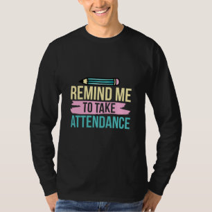Camiseta Professora Arte Me Lembra De Participar