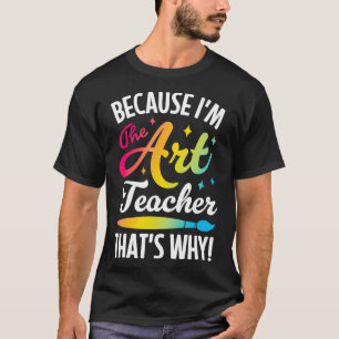 Camiseta Professora Artista por Homens Meninas Meninas Cria
