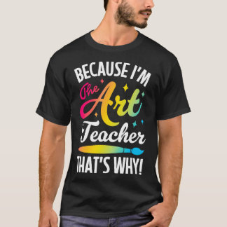 Camiseta Professora Artista por Homens Meninas Meninas Cria