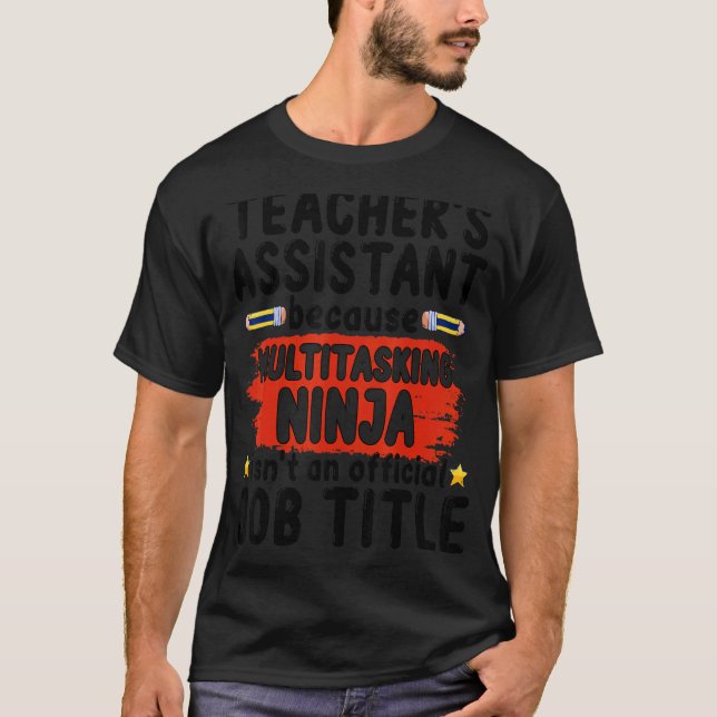 Camiseta Professora Assistente na Escola de Ensino Ninja Ap (Frente)