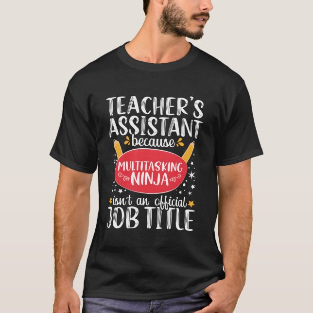 Camiseta Professora Assistente na Escola de Ensino Ninja Ap (Frente)