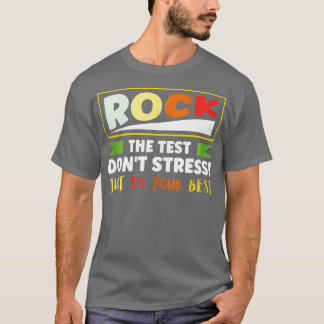Camiseta Professora Ataca O Dia De Teste Dizendo Positivo
