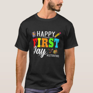 Camiseta Professora Bela Esquadra De Volta À Escola Feliz F