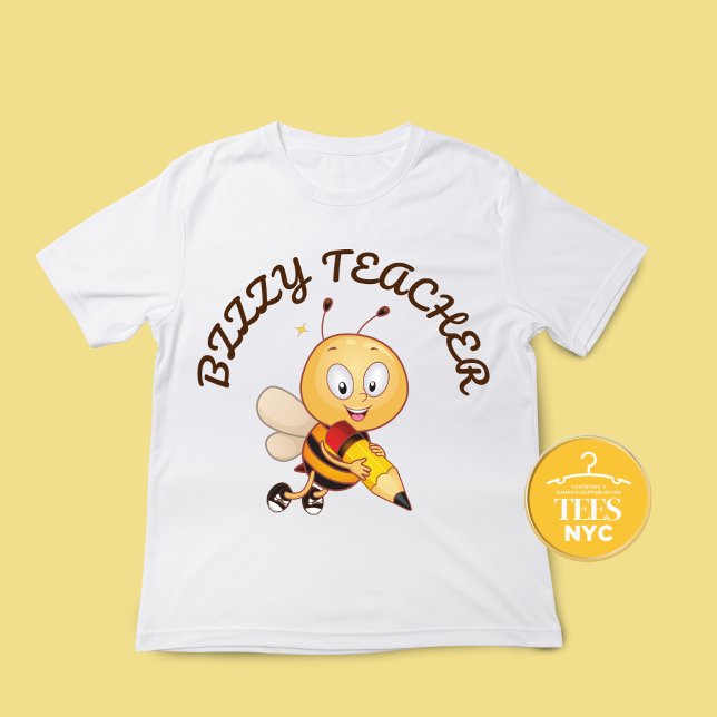 Camiseta Professora Bonita Oferece Abelha Ocupada (Criador carregado)