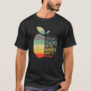 Camiseta Professora Colorida De Escolas Para Aplicações De