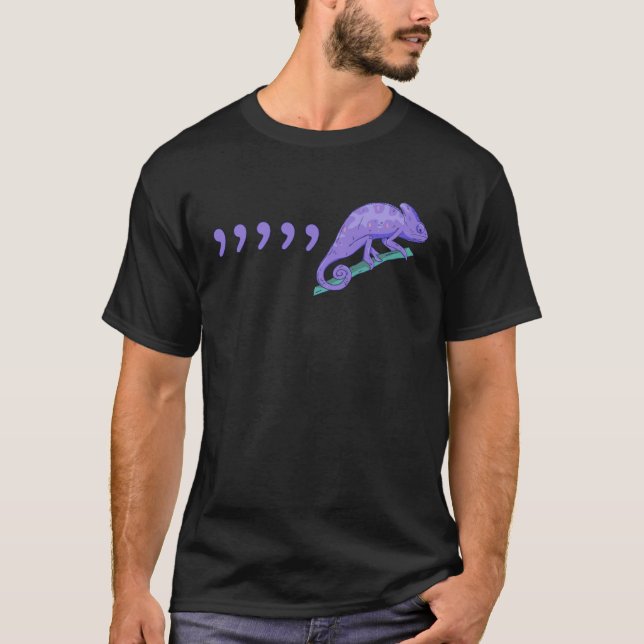 Camiseta Professora Comma Chameleon 80 s 5 (Frente)