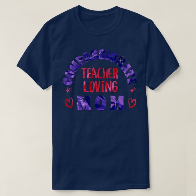 Camiseta Professora Compaixonada Amando a Mãe (Frente do Design)