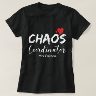 Camiseta Professora Coordenadora do Caos