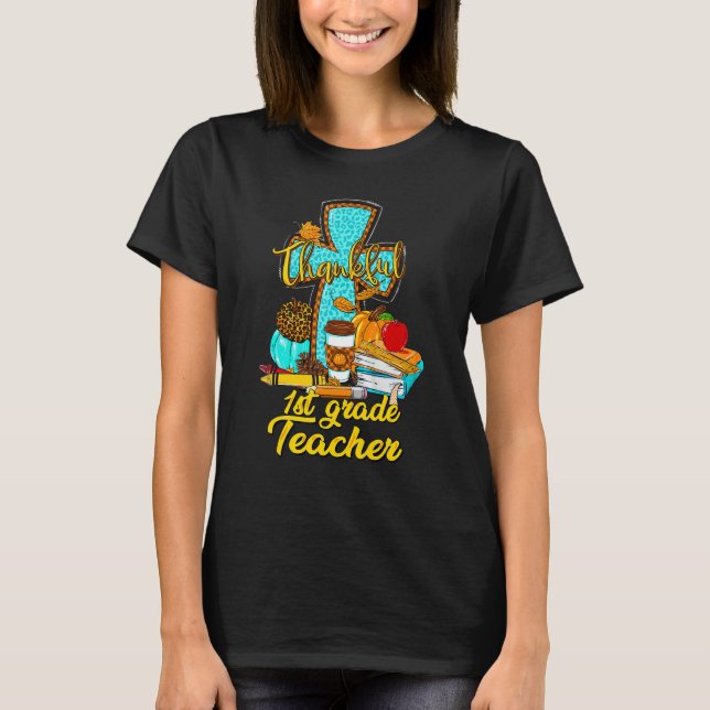Camiseta Professora Cristã Graças ao Obrigado de Professore (Frente)