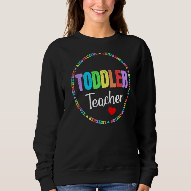Camiseta Professora Cute Toddler Provedora De Cuidados De D (Frente)