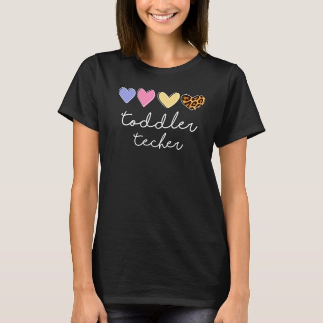 Camiseta Professora Cute Toddler Provedora De Cuidados De D (Frente)