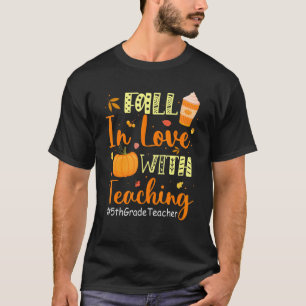 Camiseta Professora Da 5 Caiu Apaixonada Pelo Ensino Autum