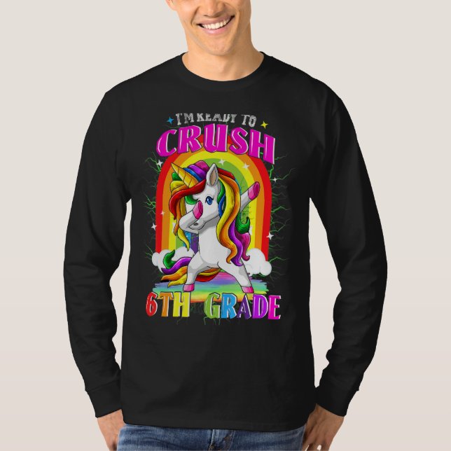 Camiseta Professora Da 6 Grama De Esquadrão De Volta À Esco (Frente)