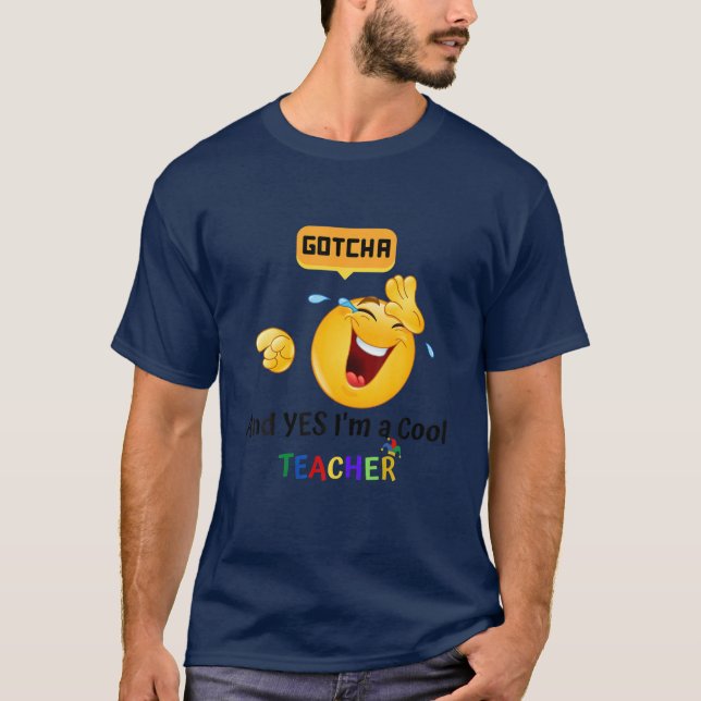 Camiseta Professora da Brincadeira do Dia dos Padrões de ab (Frente)