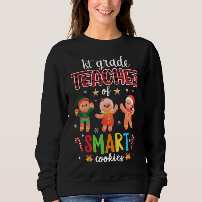 Camiseta Professora Da Classe 1rua De Biscoitos Inteligente (Frente)