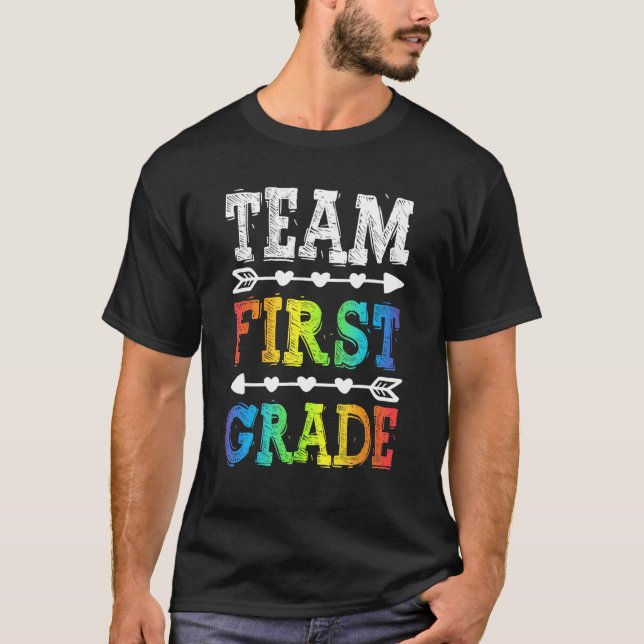 Camiseta Professora Da Classe 1rua De Volta À Escola (Frente)
