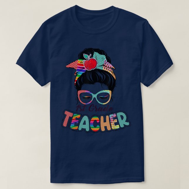 Camiseta Professora Da Classe 1rua Engraçada Engraçada Mulh (Frente do Design)